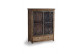 Aparador 2 Cajones Madera, Hierro Marrón 100x40x130cm