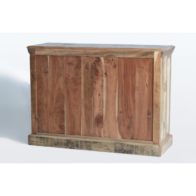 Anrichte mit 3 Schubladen Holz Braun 110x40x80cm