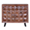 Credenza a 2 cassetti Legno, Ferro Marrone 100x40x87cm