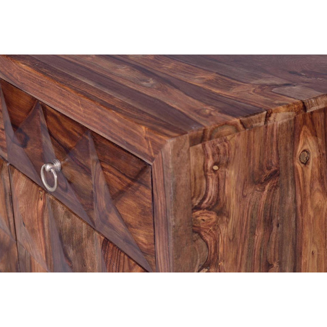 Anrichte mit 2 Schubladen Holz, Eisen Braun 100x40x87cm