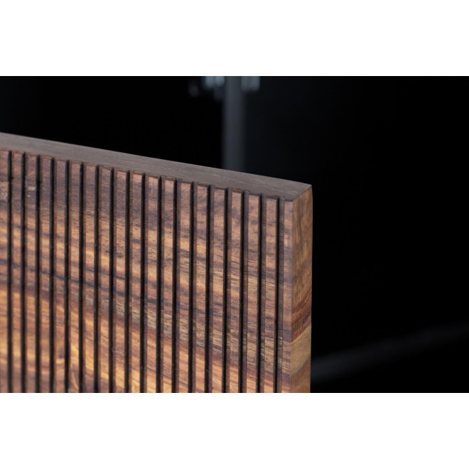 Truhe Holz und Eisen Braun 170x40x80cm