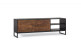 Soporte de TV de madera y hierro marrón 150x40x50cm