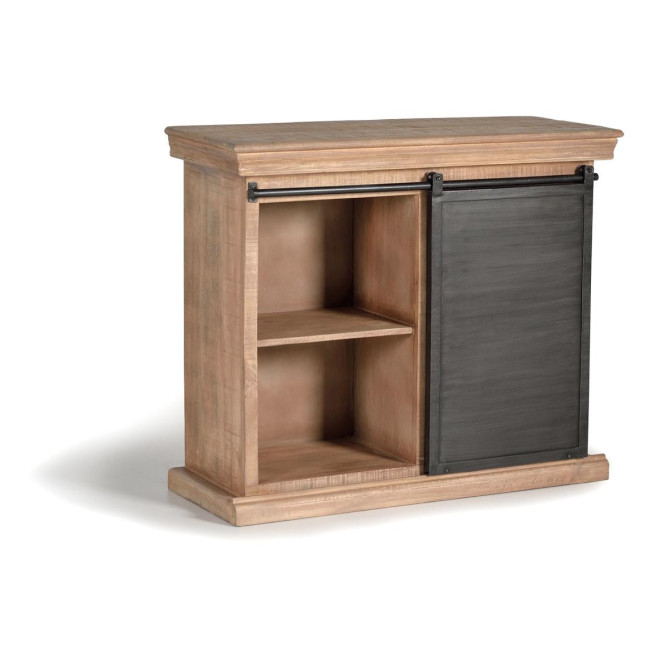 Anrichte mit 3 Schubladen Holz, Eisen Braun 100x40x85cm