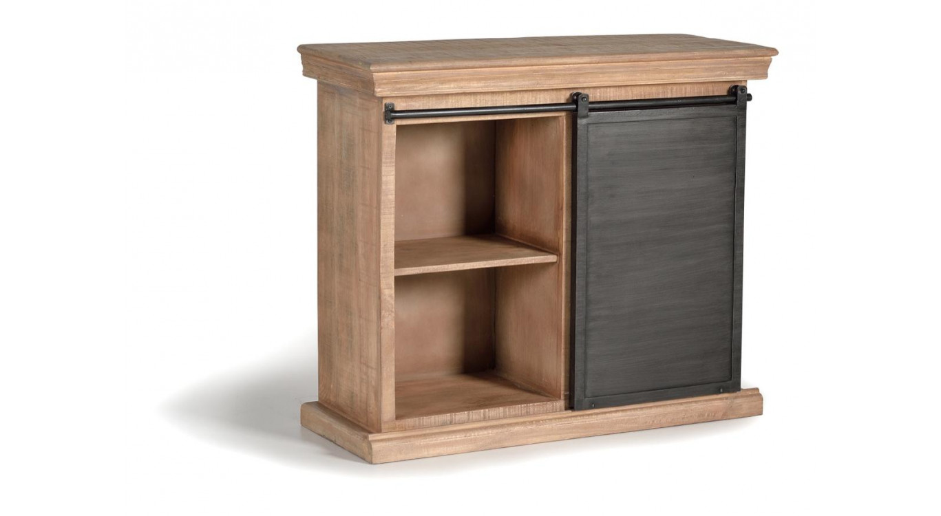 Anrichte mit 3 Schubladen Holz, Eisen Braun 100x40x85cm