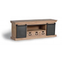 Porta TV a 3 cassetti Legno, ferro marrone 150x40x55cm
