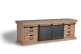 TV-Möbel mit 4 Schubladen Holz, Eisen Braun 170x40x55cm
