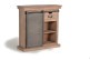 Aparador 2 Cajones Madera, Hierro Marrón 85x32x85cm