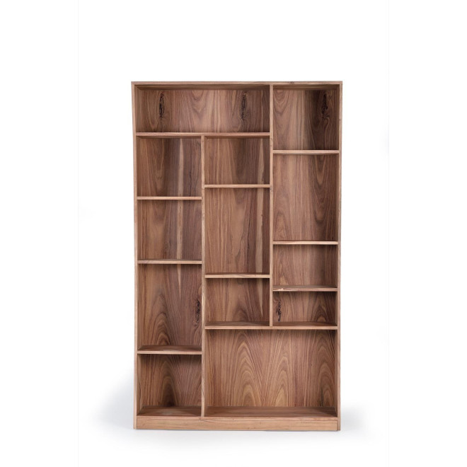 Bücherregal Holz Braun 120x38x200cm