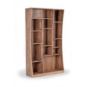 Brown Wood Bookcase 120x38x200cm