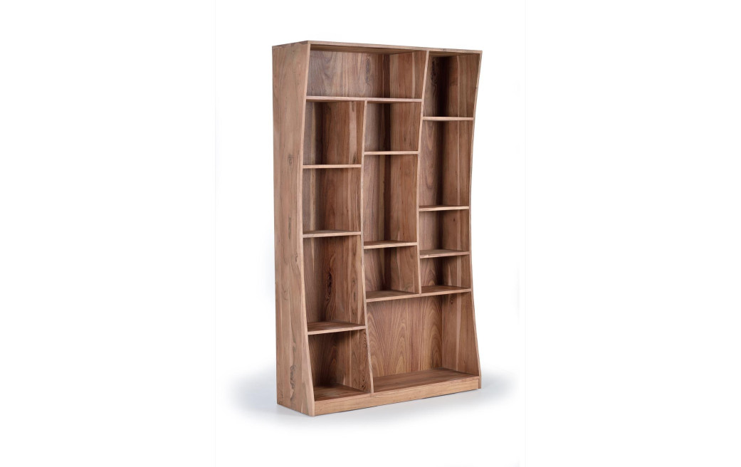 Bibliothèque Bois Marron 120x38x200cm