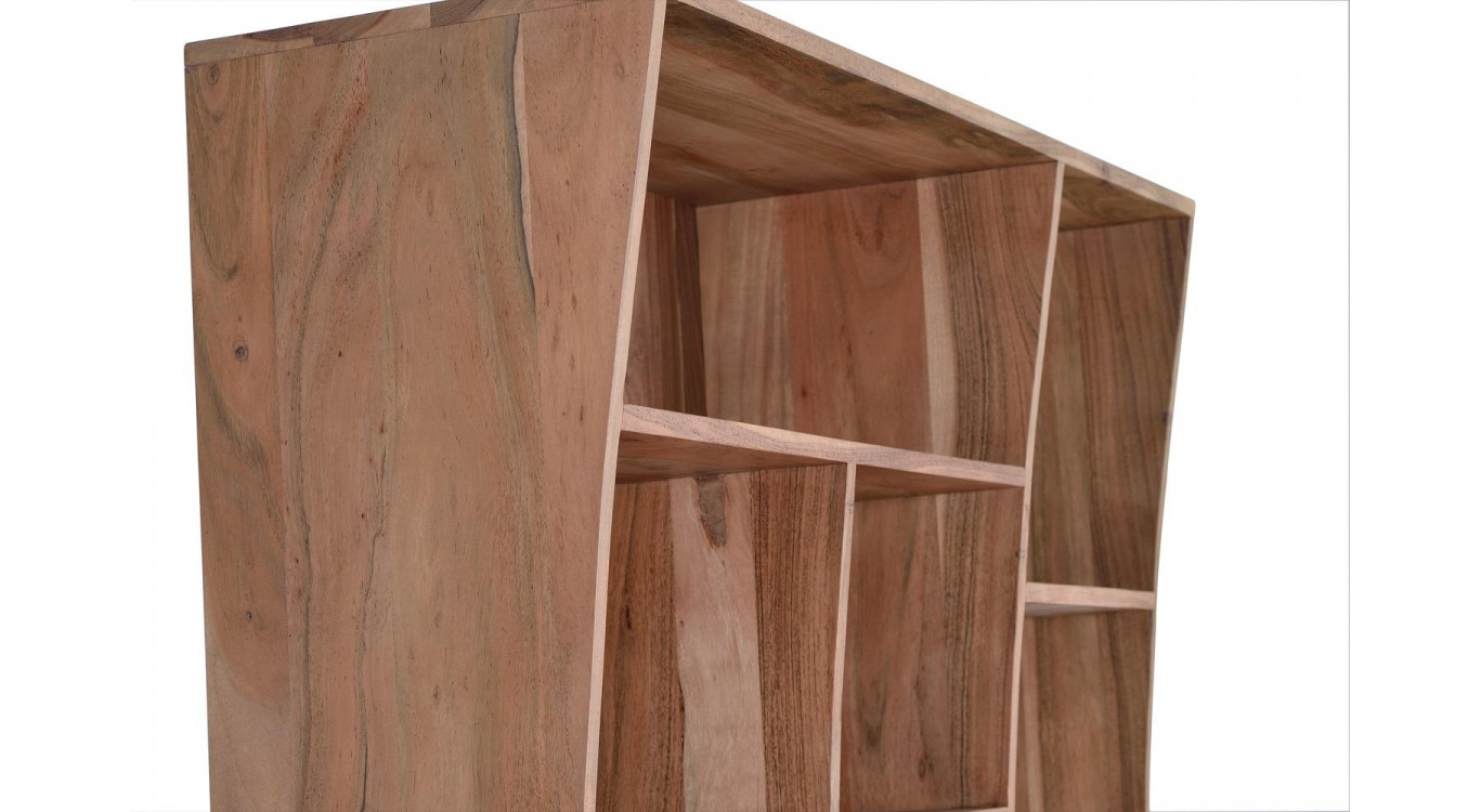 Bücherregal Holz Braun 120x38x200cm