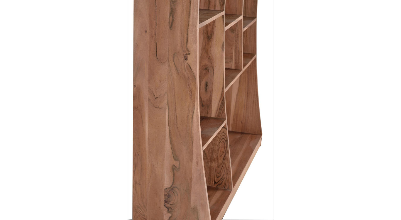 Bibliothèque Bois Marron 120x38x200cm