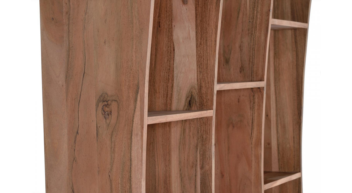 Bibliothèque Bois Marron 120x38x200cm