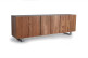 Truhe Holz, Eisen Braun 220x45x74cm
