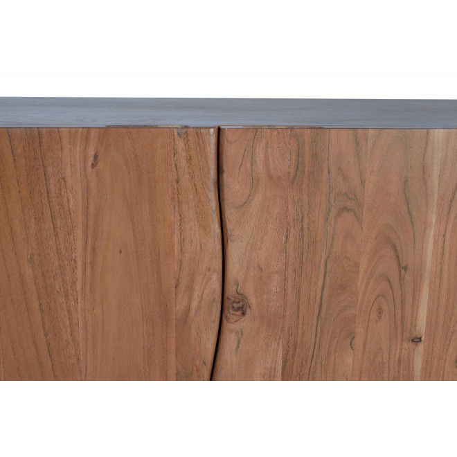 Bahut Bois, Fer Marron 220x45x74cm