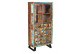 Geschirrschrank mit 2 Schubladen Holz, Eisen Braun 90x40x180cm