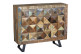Aparador 2 Cajones Madera, Hierro Marrón 100x32x87cm