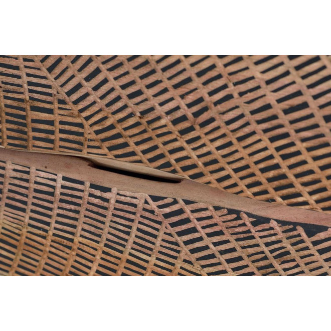 Table de Chevet 2 Tiroirs Bois, Fer Marron 57x34x50cm