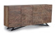 Truhe Holz, Eisen Braun 200x40x90cm