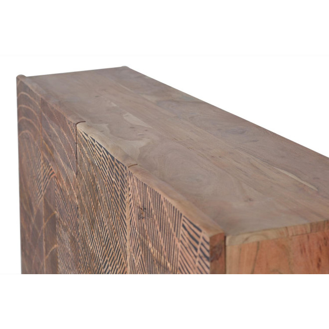 Bahut Bois, Fer Marron 200x40x90cm