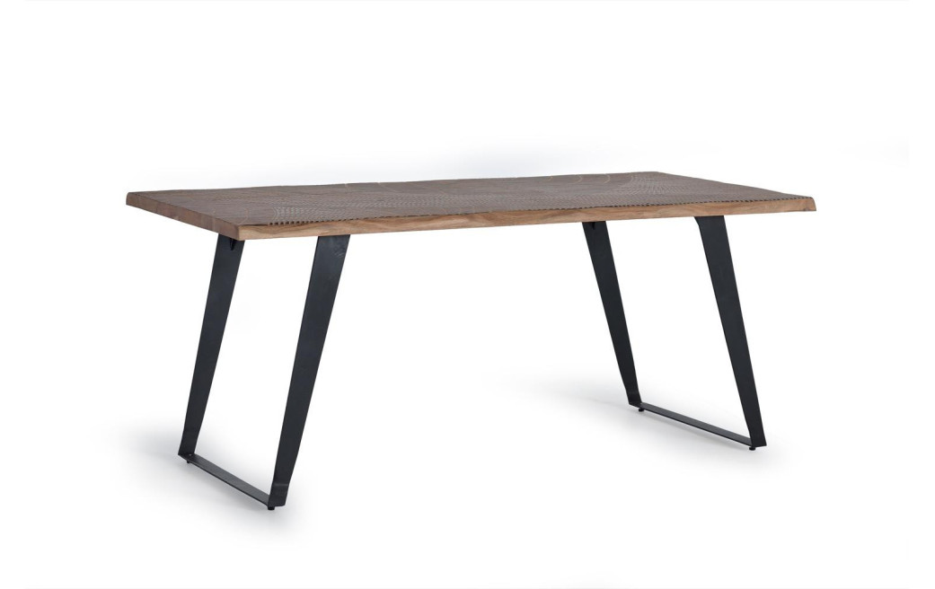 Esstisch Holz, Eisen Braun 180x90x78cm