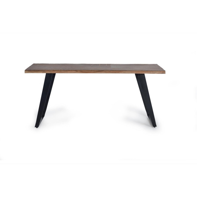 Esstisch Holz, Eisen Braun 180x90x78cm