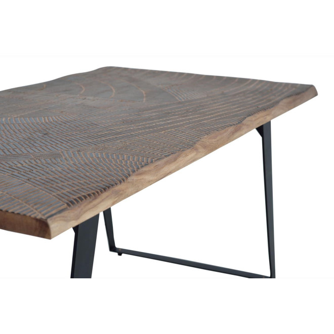 Esstisch Holz, Eisen Braun 180x90x78cm