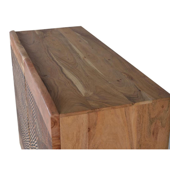 Anrichte Holz, Eisen Braun 90x40x86cm