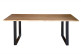 Tavolo da pranzo in legno, ferro marrone 200x100x76cm