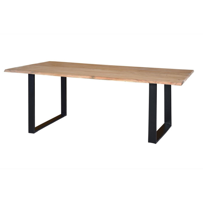 Esstisch Holz, Eisen Braun 200x100x76cm