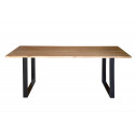 Esstisch Holz, Eisen Braun 180x90x76cm