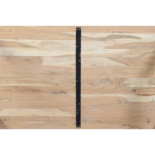 Table à Manger Bois, Fer Marron 140x80x76cm