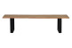 Bank Holz, Eisen Braun 180x42x45cm