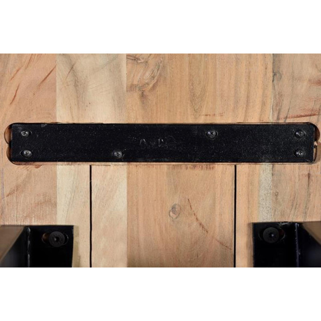 Bank Holz, Eisen Braun 180x42x45cm