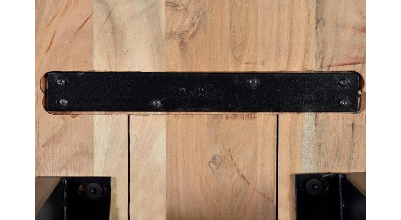 Bank Holz, Eisen Braun 180x42x45cm