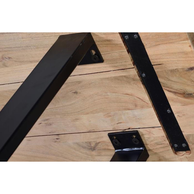 Bank Holz, Eisen Braun 180x42x45cm