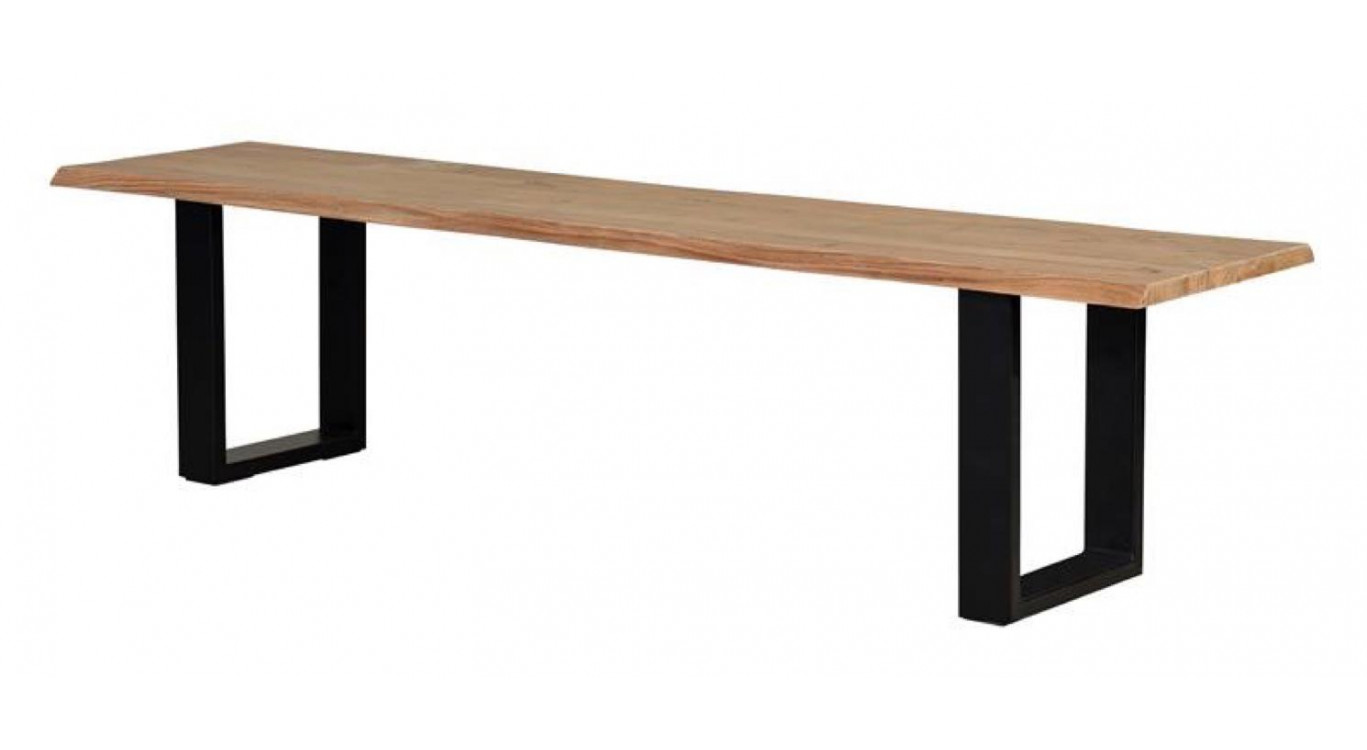 Bank Holz, Eisen Braun 180x42x45cm