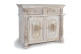 Buffet 2 Tiroirs Bois Blanc 120x45x100cm