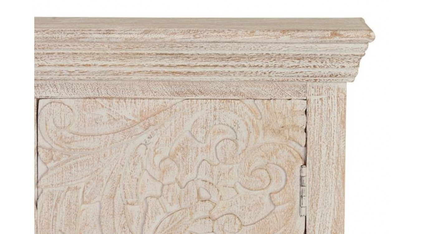 Anrichte Holz Weiß 90x40x90cm