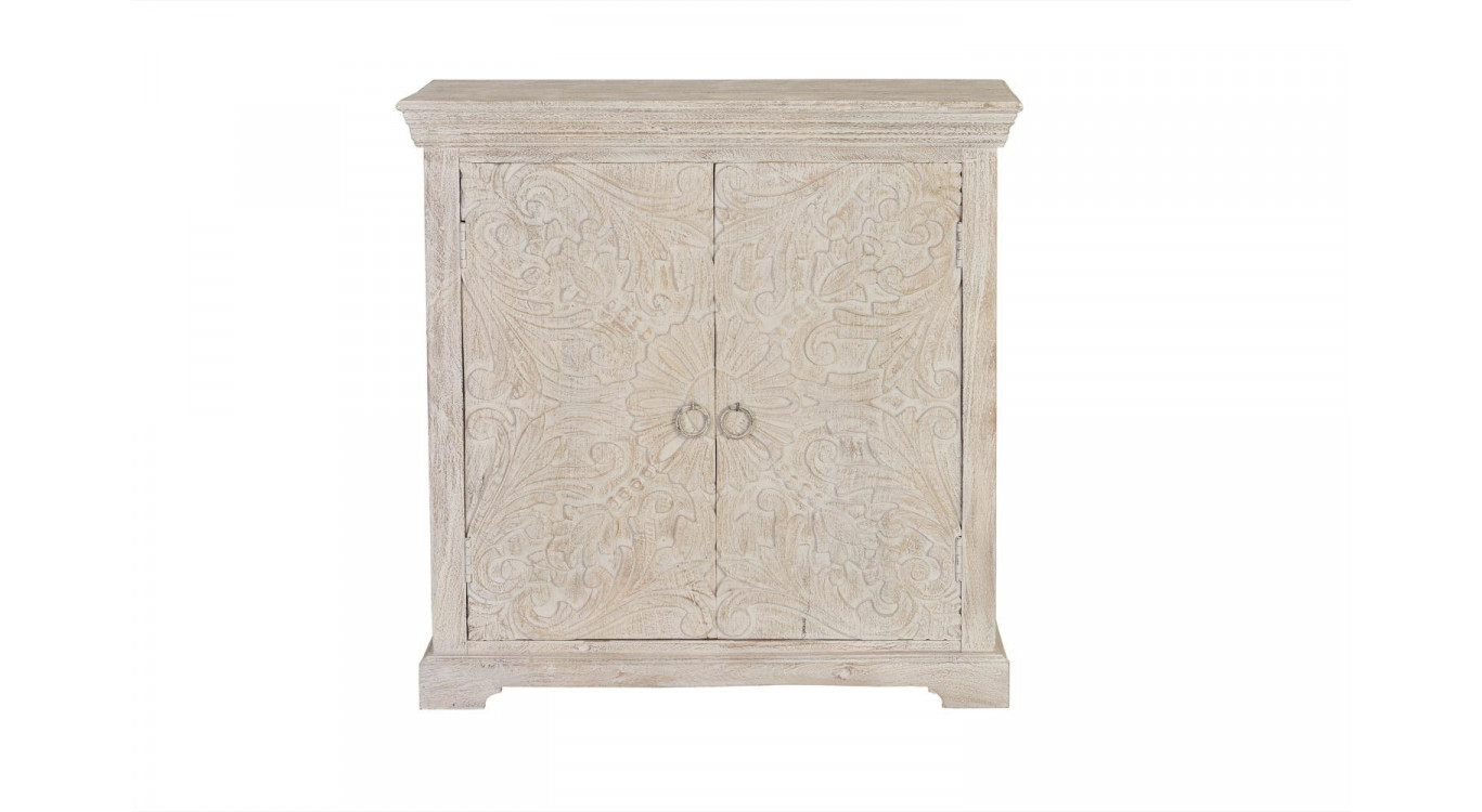 Anrichte Holz Weiß 90x40x90cm
