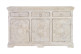 Anrichte mit 3 Schubladen Holz Weiß 150x40x90cm