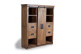 Schrank 4 Schubladen Holz, Eisen Braun 140x45x170cm