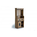 Cassettiera in legno, ferro marrone 75x38x170cm