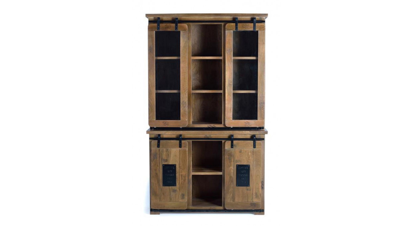 Vaisselier Holz, Eisen Braun 120x47x200cm