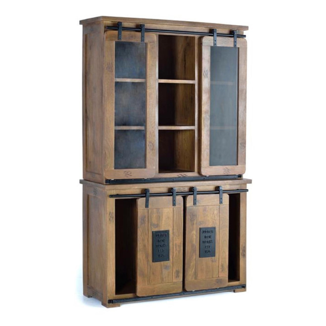 Vaisselier Holz, Eisen Braun 120x47x200cm