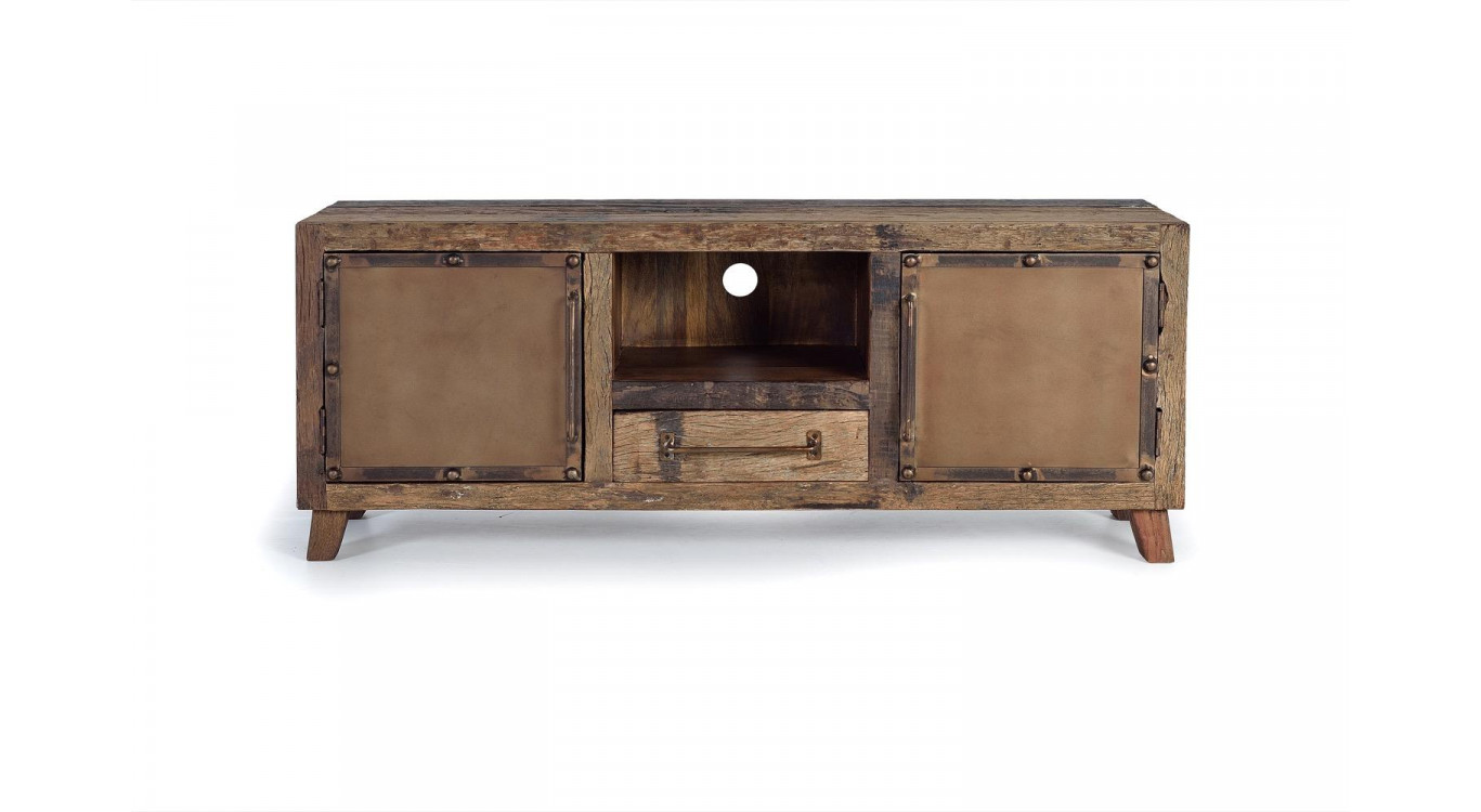 TV-Möbel 1 Schublade Holz Braun 150x40x60cm