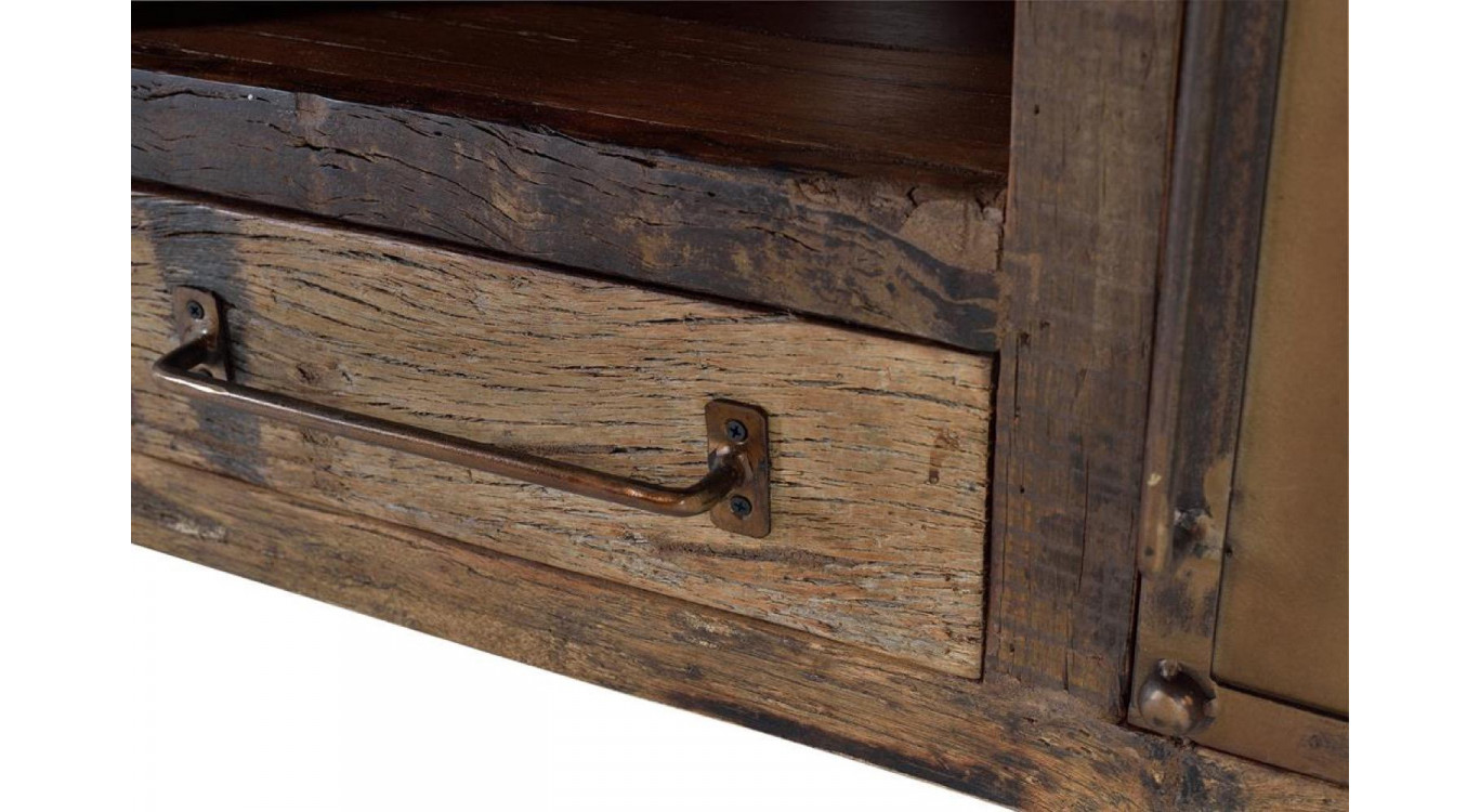 TV-Möbel 1 Schublade Holz Braun 150x40x60cm