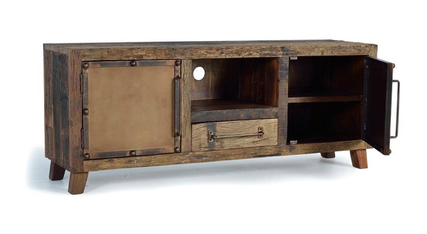 TV-Möbel 1 Schublade Holz Braun 150x40x60cm