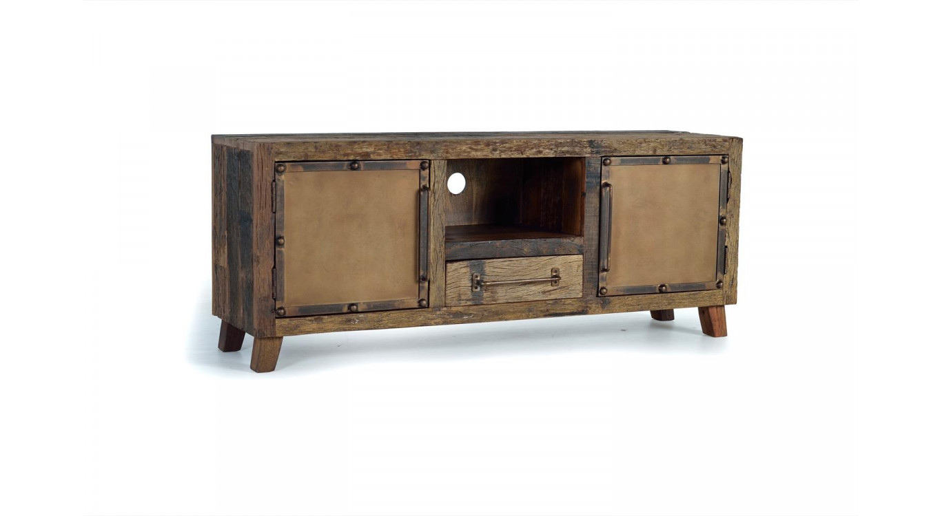 TV-Möbel 1 Schublade Holz Braun 150x40x60cm