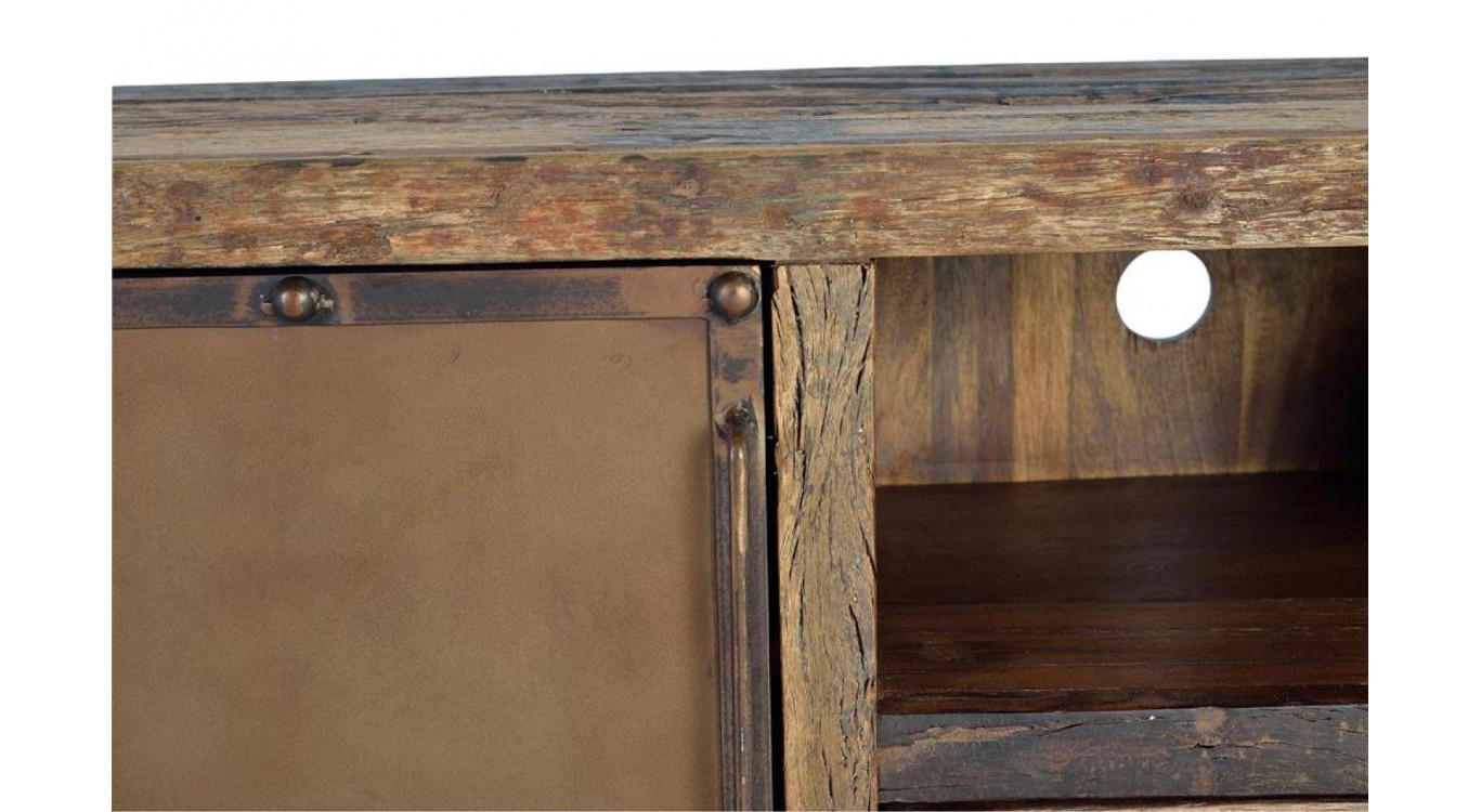 TV-Möbel 1 Schublade Holz Braun 150x40x60cm